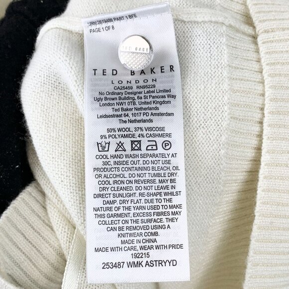 NWT Ted Baker Drape Sleeve Cardigan - Picture 10 of 10